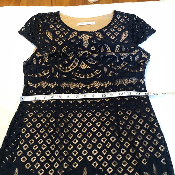 Bailey 44 Navy cotton lace overlay dress - Picture 4 of 4